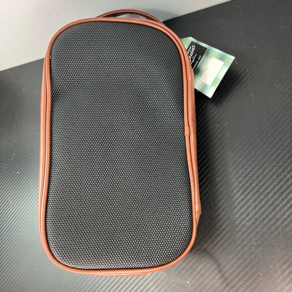 Penguin By Munsingwear Mens Leather Travel Kit Bag W/ Zip Closure & Carry Handle - Picture 10 of 13